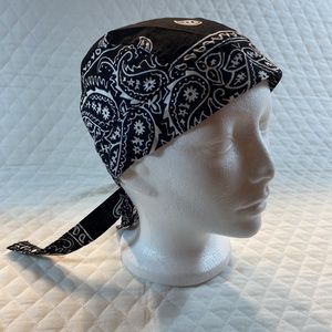 Black & White Bandana Print DuRag. Never Worn. One Size.